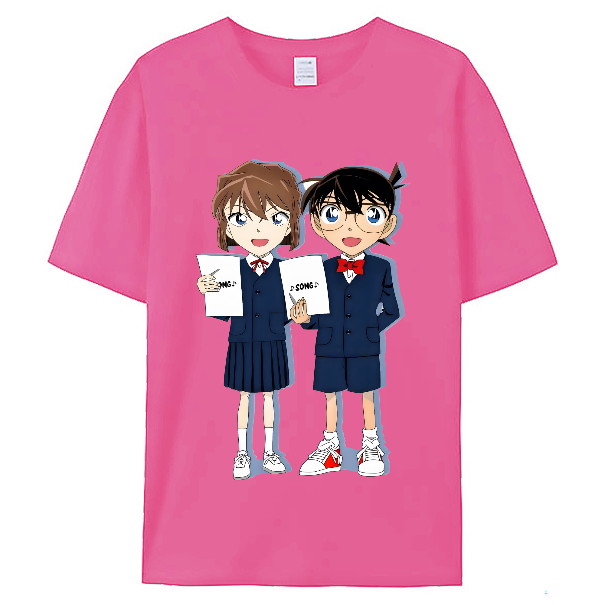 （画像用） 名探偵コナン 灰原 哀 はいばら あい Detective Conan Anita Hailey、Vi Graythorn Haibara Ai レディースカジュアルプリントTシャツ（綿100％）